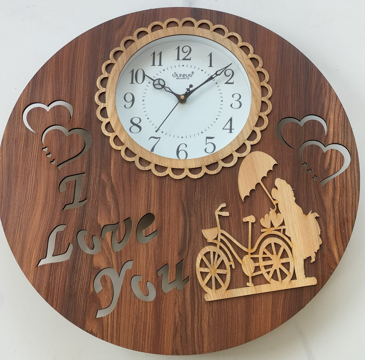 Big size wooden Wall clock